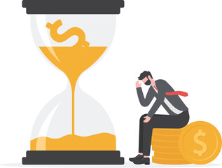 Flowing sand shaped of Dollar coin, Symbolizing Inflation sand Monetary Erosion, Currency Depreciation

