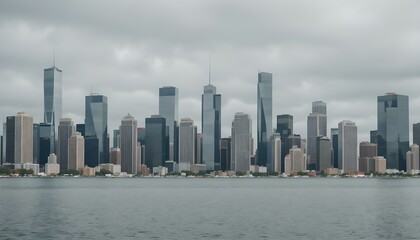 Chicago Skyline, United States of America, from the water.