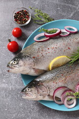 fresh fish on a plate