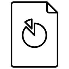 document and chart Outline Icon