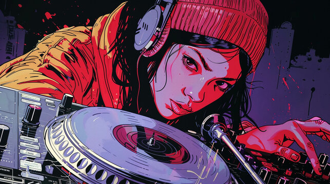 Vinyl DJing retro video games remix nostalgia in pop art
