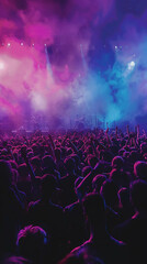 Fototapeta na wymiar Pop euphoria animated crowds bring concerts to life in GIFs