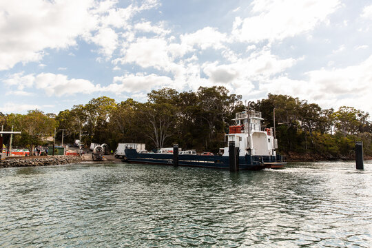 barge at MacLeay Island