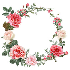 Naklejka premium frame of roses.corner frame.border flower