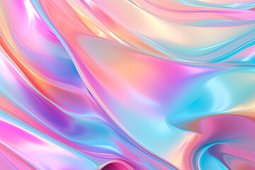 Fototapeta premium Abstract holographic iridescent background
