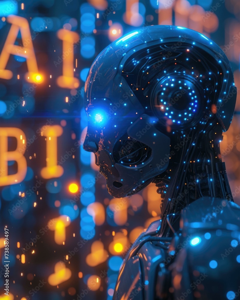 Poster the future of artificial intelligence. generative ai.