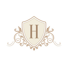 Vintage monogram template. wedding monogram