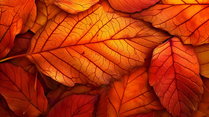 Autumn leaves form a beautiful background