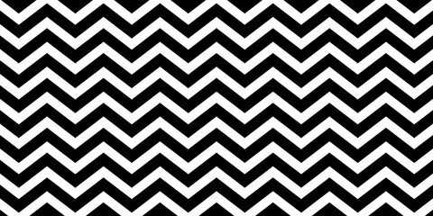 Zigzag chevron seamless pattern in black vector.