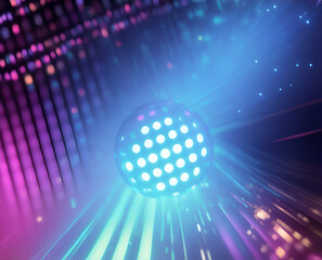Abstract disco light colored background. Fashionable background for design projects. Illustrations created using artificial intelligence. Illustrations and Clip Art AI generated.