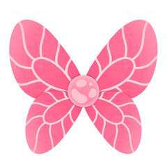 Pink Butterfly Wings 90's Style Cartoon illustration Butterfly Wings Vintage Style Fairy Wings Vintage Style Fantasy Wings Fancy Wings