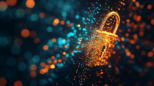 digital lock metaphor