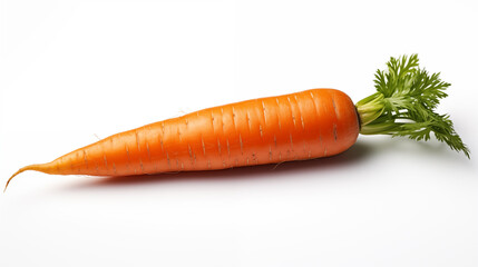 A photograph of carrot on a pure white background.