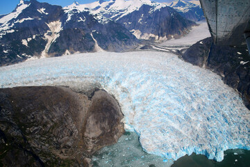 The LeConte Glacier is a 35 km long glacier in the Tongass National Forest in the Alaska Panhandle-...