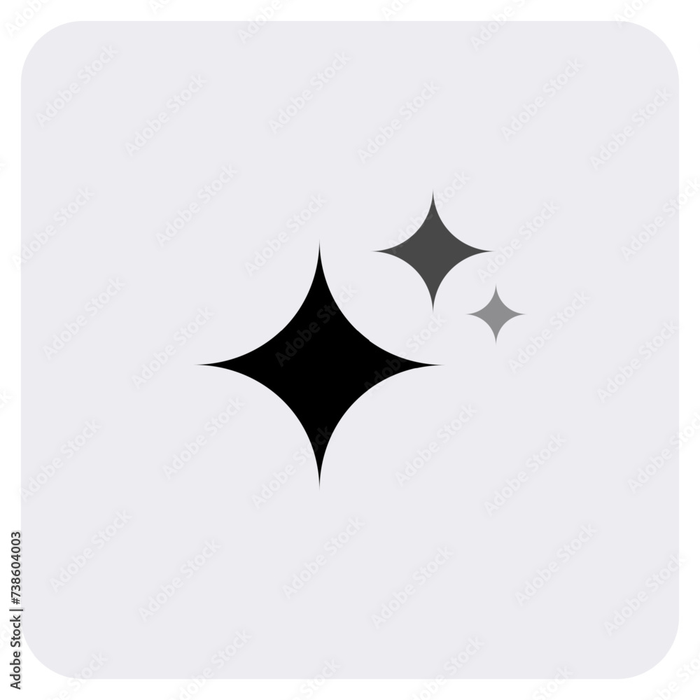Fototapete generate icon. ai stars. artificial intelligence logo. machine learning. generate image and text sig