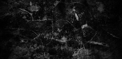 Black concrete wall background. Abstract texture for background, aesthetic old texture, with solid...