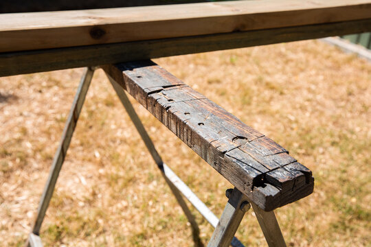 old saw horse for a tradie