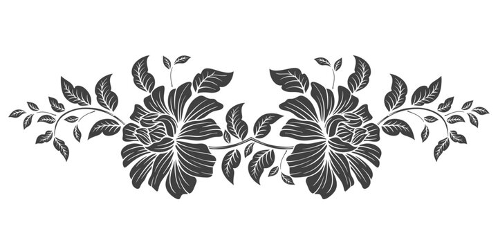 flower pattern stencil vector design vector eps