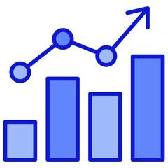 Graph Blue Icon