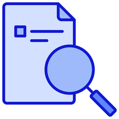 Document and search Blue Icon