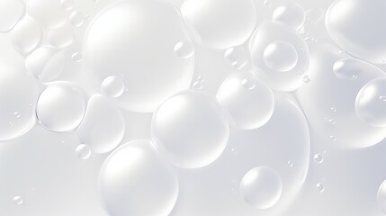 Foam bubbles abstract white background.