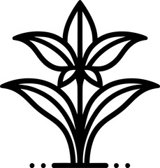 Obraz premium Haemodoraceae Plant icon 8