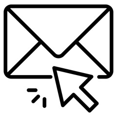 envelope with pointer icon