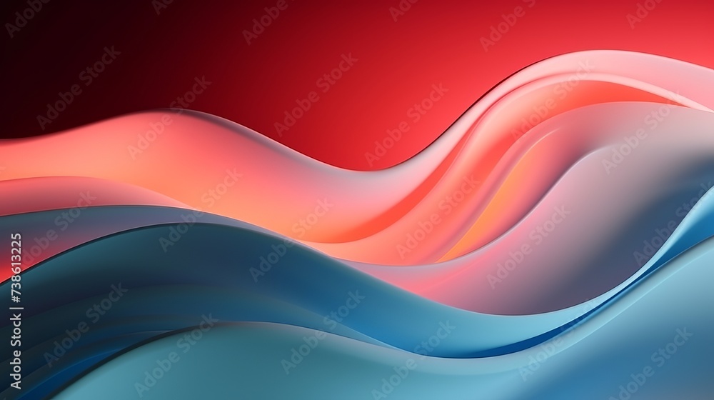 Poster macro photo. abstract minimalistic background - paper art. waves, paper cut. single frame from sheet