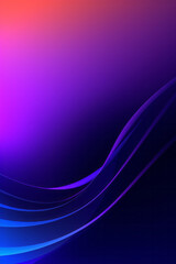 Purple and Blue Background With Wavy Lines