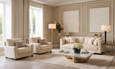 modern living room with fireplace