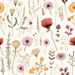 Watercolor vintage floral composition Flower Bouquet