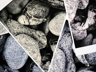 Black and white prints showing various tones - sorting art prints