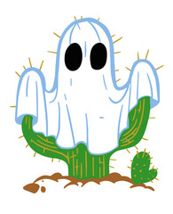 cute ghost vector illustration