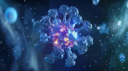 Nanoscopic image of an unknown virus