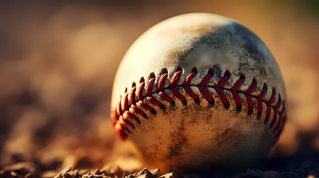 Baseball background with copy space