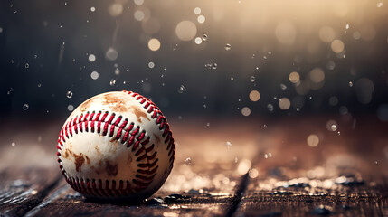 Baseball background with copy space