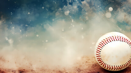 Baseball background with copy space