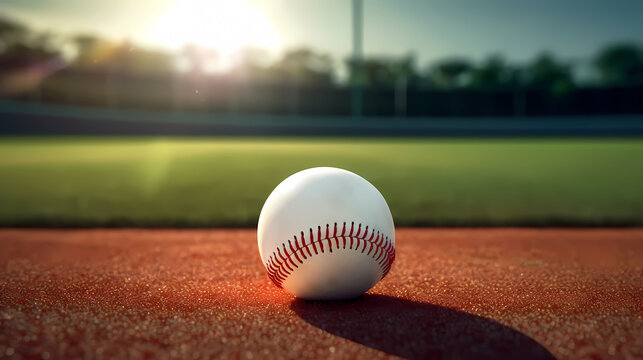 Baseball background with copy space