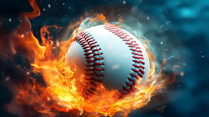 Obraz na płótnie Canvas Baseball background with copy space