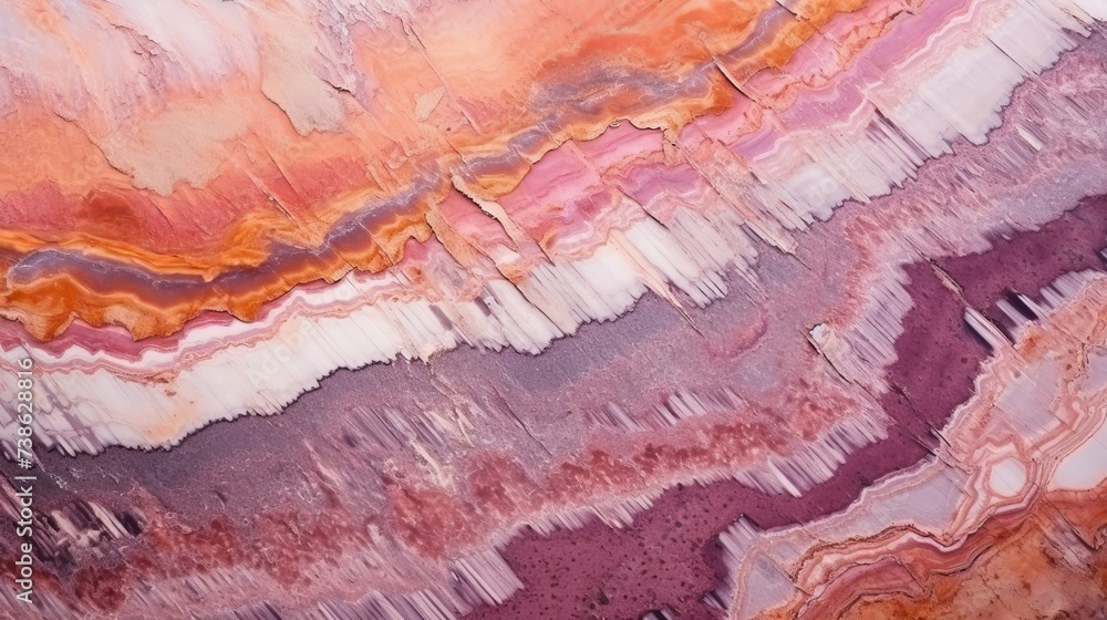 Poster macro closeup shot of mineral stone abstract and texture background with bright natural pattern