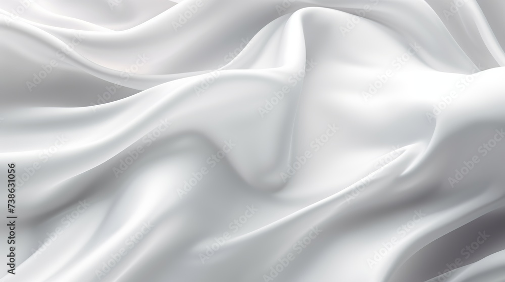 Poster white cloth background abstract with soft waves