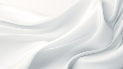 White cloth background abstract with soft waves