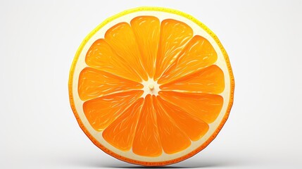 Isolated orange fruit Fresh Fruit Slice UHD WALLPAPER