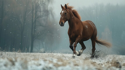 Horse running