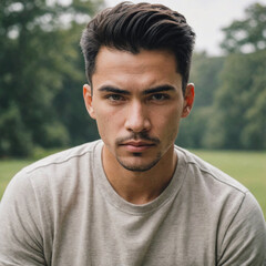 A person with a strong-willed character in modern life