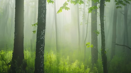 Selbstklebende Fototapeten Misty landscape © Mishi