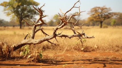 landDry tree copy space 3D UHD WALLPAPER