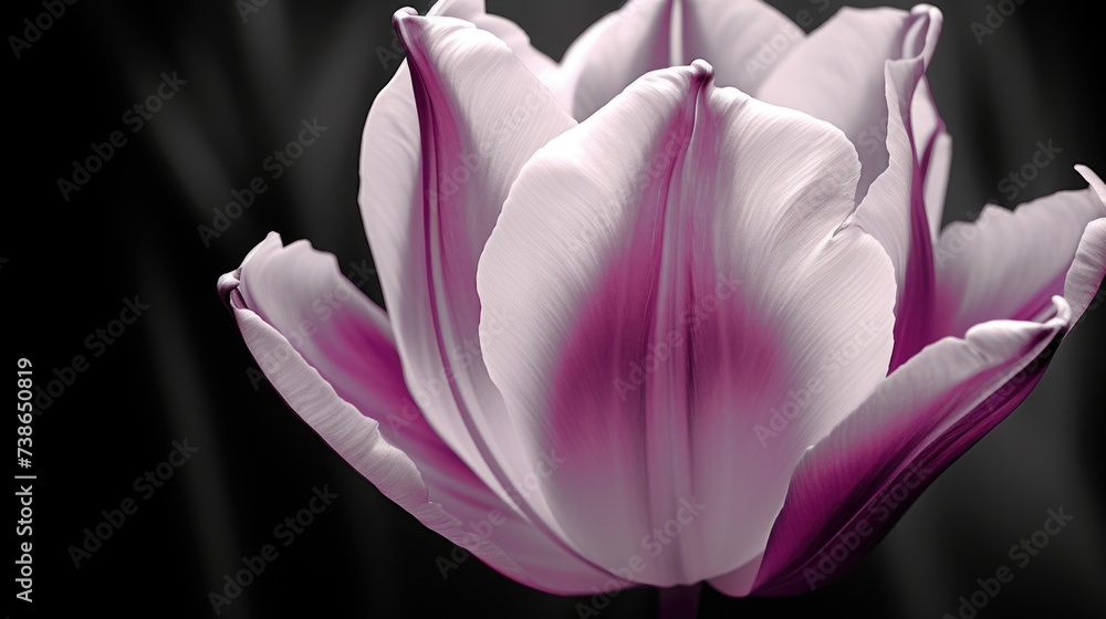 Aufkleber a close-up photograph of a flower against a black background. perfect for adding a touch of elegance