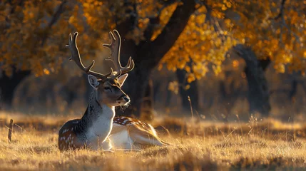 Foto op Canvas fallow deer © Mishi
