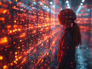 Quantum computer generating a holographic dimension users exploring digitally